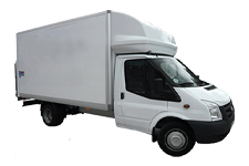 Van Hire Stansted Airport - Ford Luton Box Tail Lift - Van hire Stansted airport